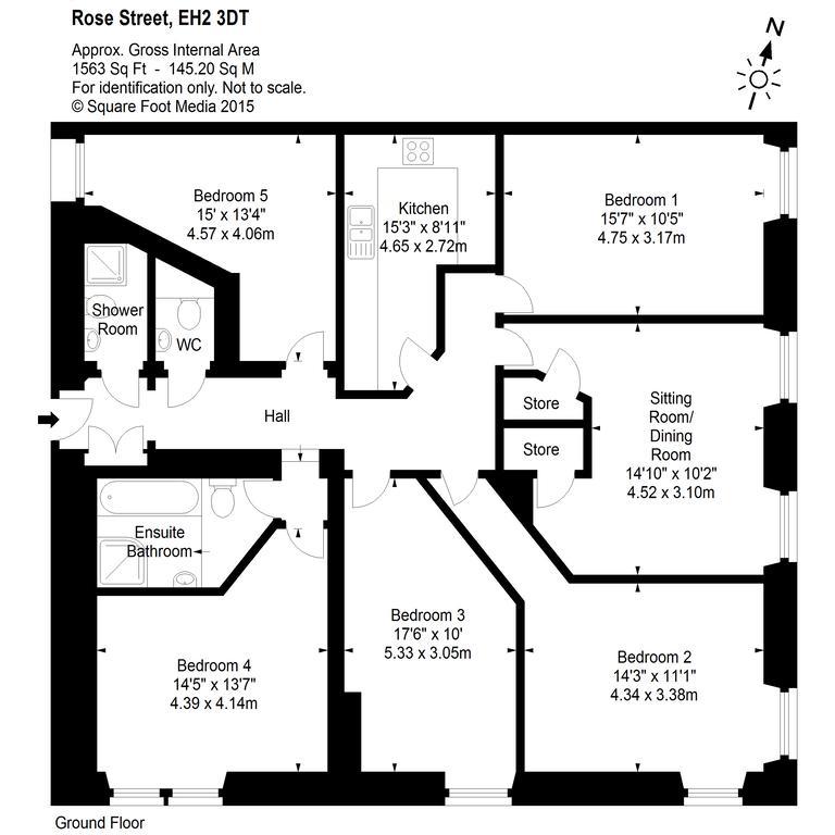 אדינבורו Rose Street Residence חדר תמונה